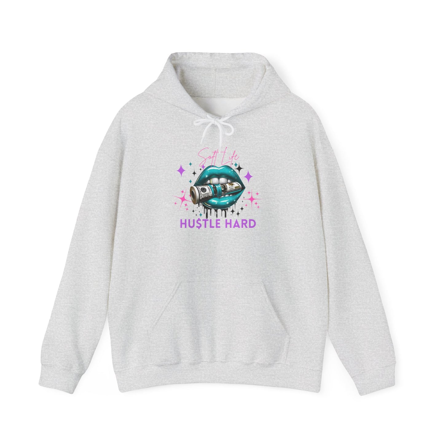 Hustle Hard Hoodie, Unisex Heavy Blend Sweatshirt, Motivational Apparel, Casual Streetwear, Gift for Entrepreneurs, Cozy Layering Piece