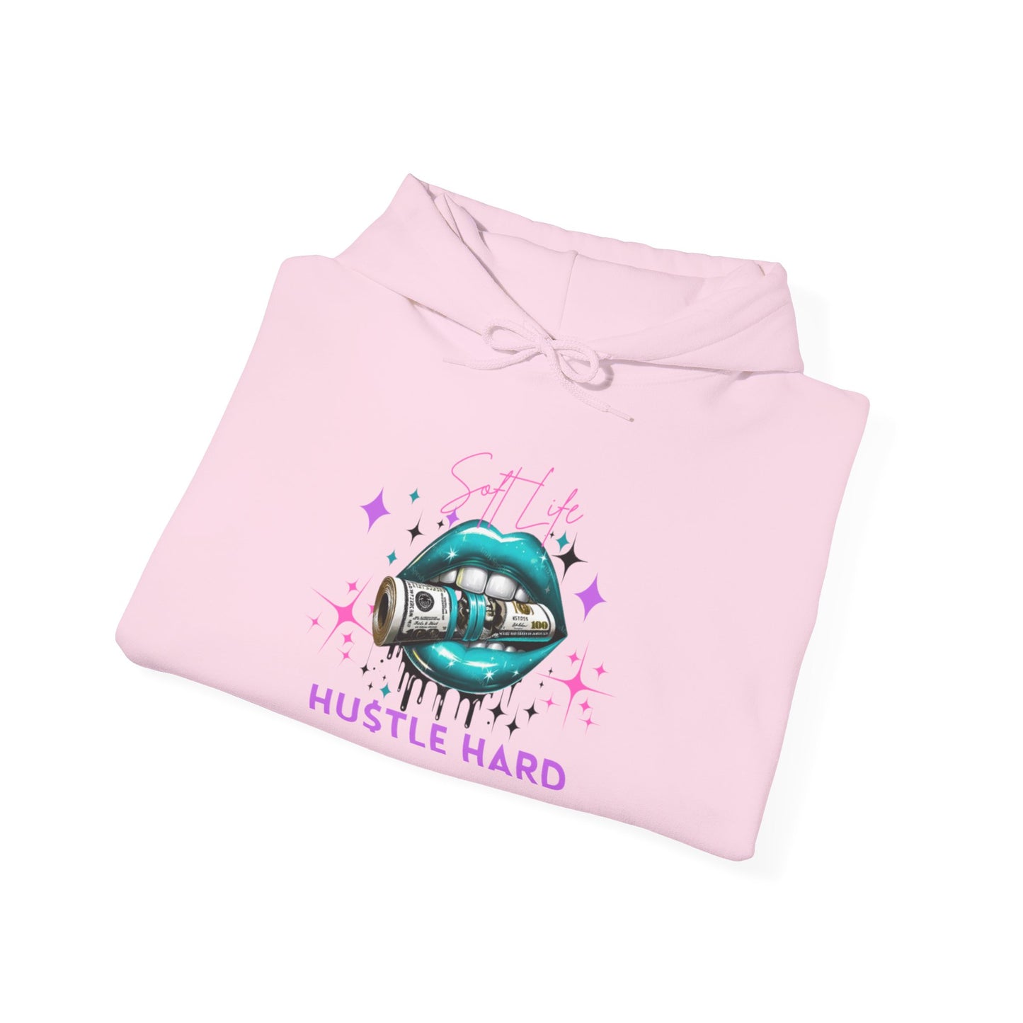 Hustle Hard Hoodie, Unisex Heavy Blend Sweatshirt, Motivational Apparel, Casual Streetwear, Gift for Entrepreneurs, Cozy Layering Piece
