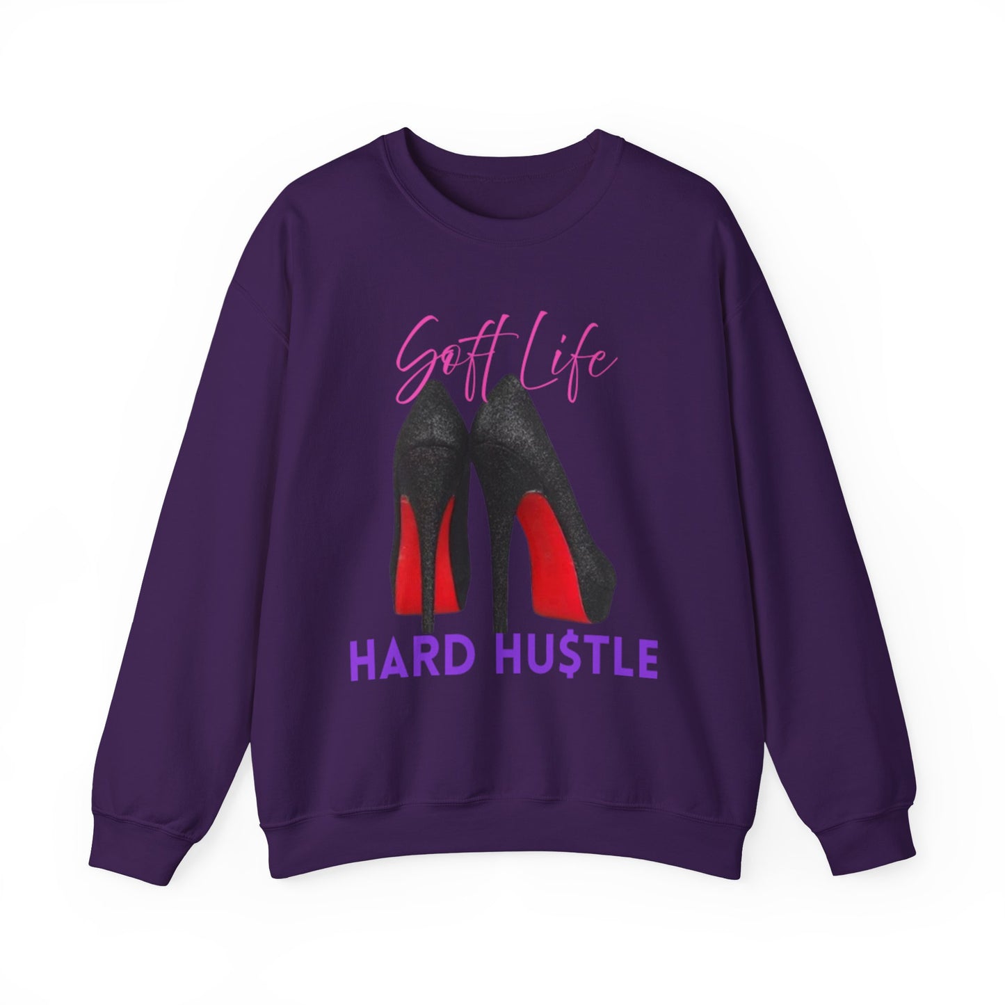 Soft Life Hustle Hard Sweatshirt, Chic Hustler Crewneck Sweatshirt - Soft Life, Hustle Vibes, Fashionable Gift for Entrepreneurs, Stylish Sweatshirt, Trendy Apparel, [...]