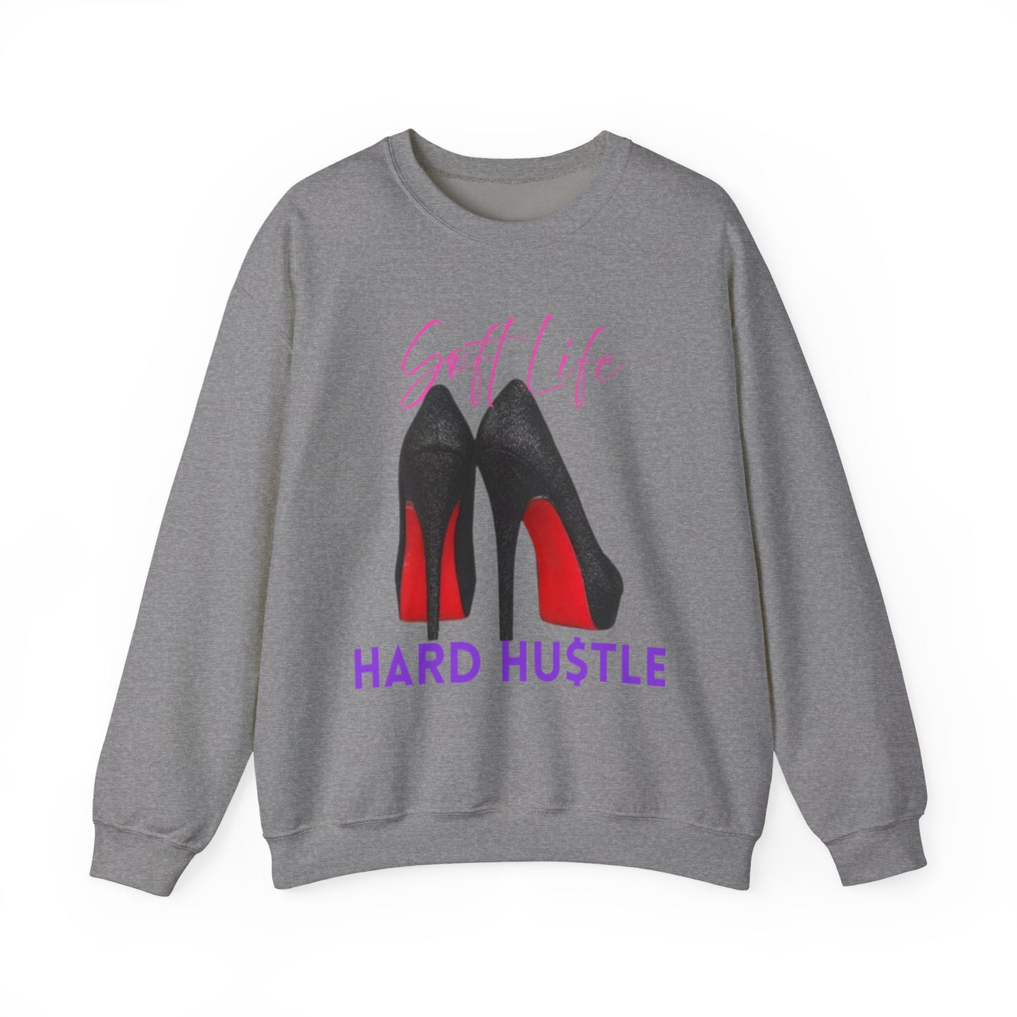Soft Life Hustle Hard Sweatshirt, Chic Hustler Crewneck Sweatshirt - Soft Life, Hustle Vibes, Fashionable Gift for Entrepreneurs, Stylish Sweatshirt, Trendy Apparel, [...]