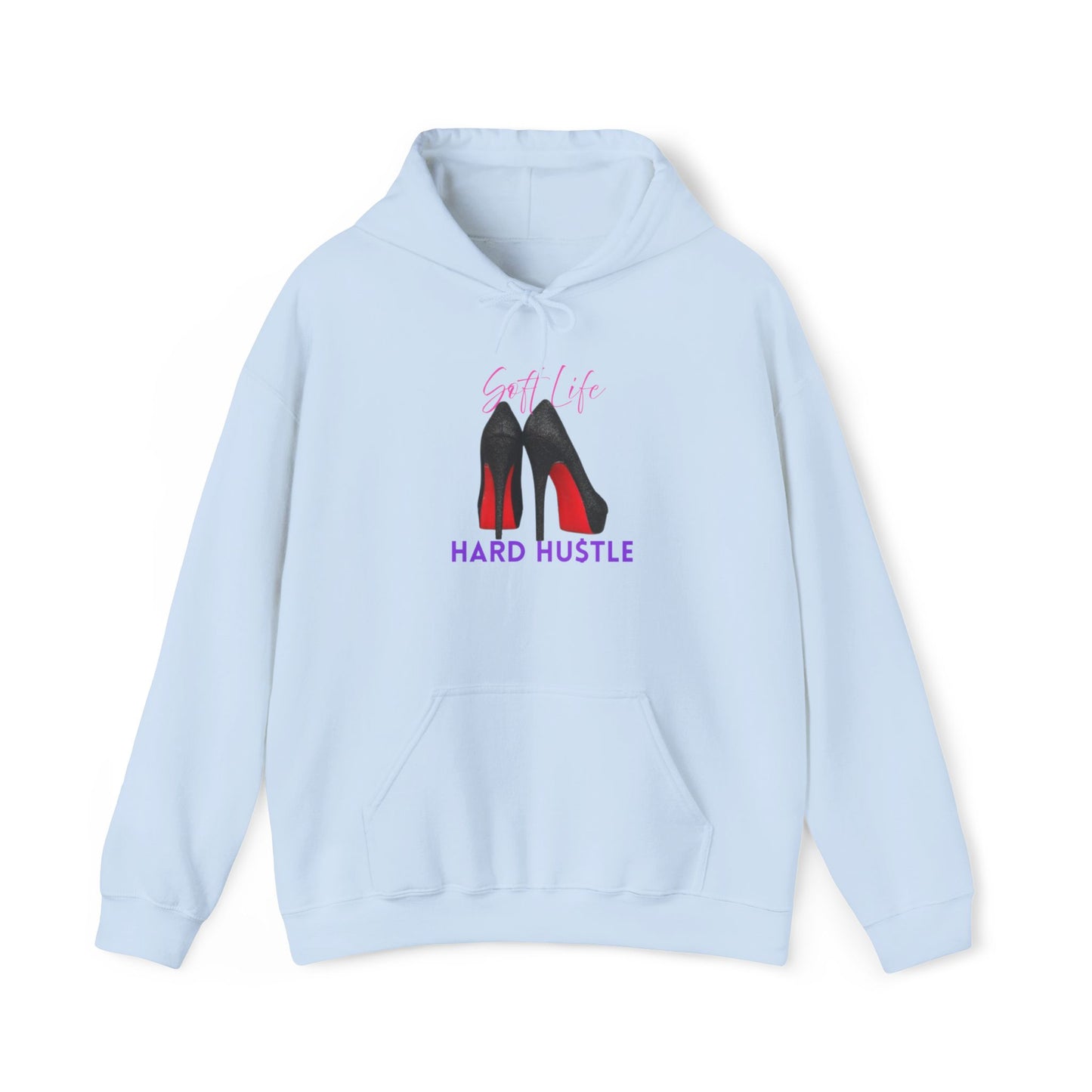 Soft Life Hustle Hard Hoodie, Unisex Heavy Blend Sweatshirt