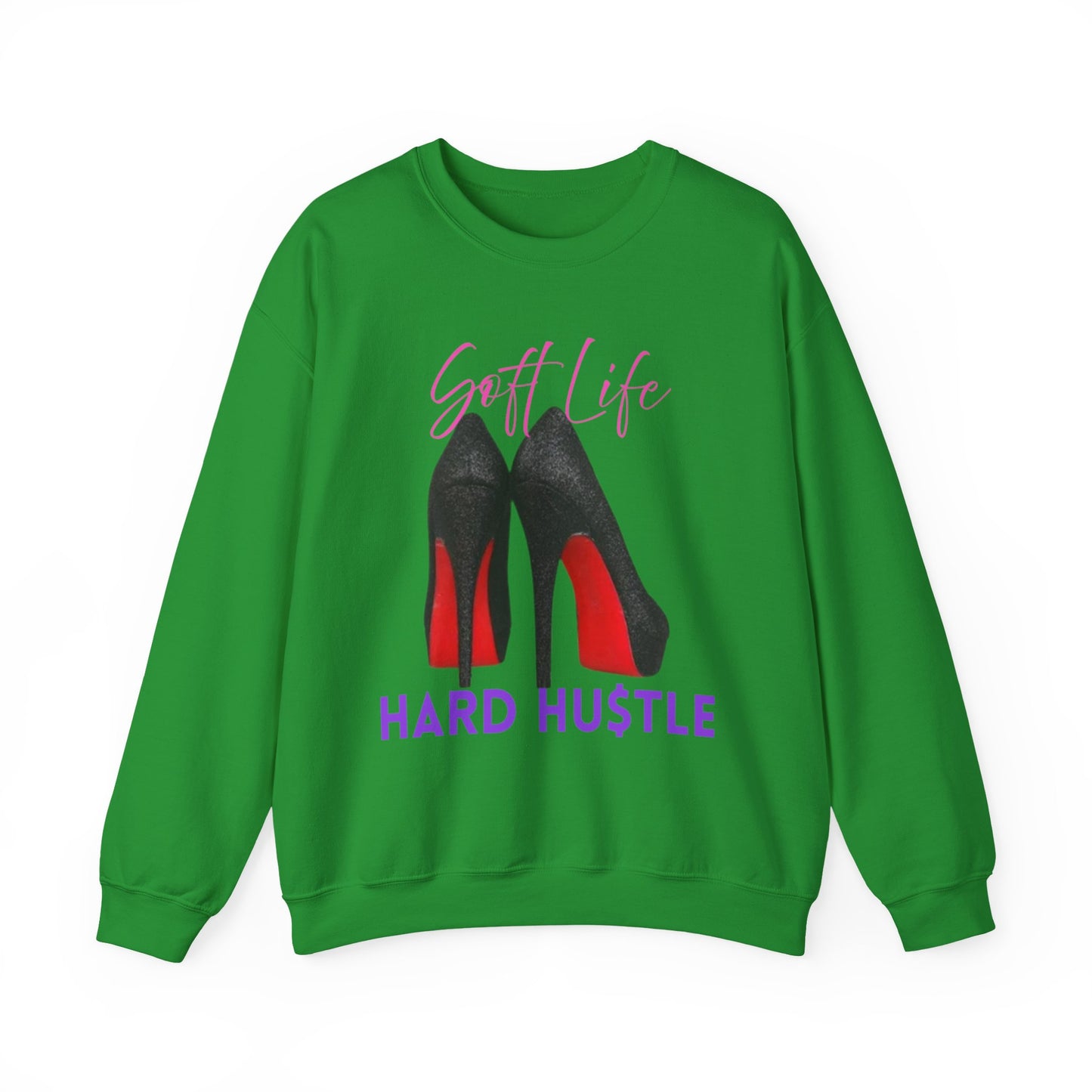 Soft Life Hustle Hard Sweatshirt, Chic Hustler Crewneck Sweatshirt - Soft Life, Hustle Vibes, Fashionable Gift for Entrepreneurs, Stylish Sweatshirt, Trendy Apparel, [...]