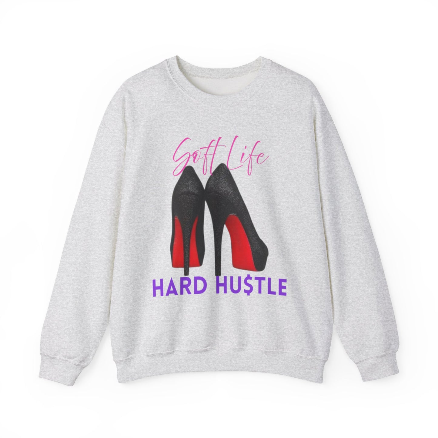 Soft Life Hustle Hard Sweatshirt, Chic Hustler Crewneck Sweatshirt - Soft Life, Hustle Vibes, Fashionable Gift for Entrepreneurs, Stylish Sweatshirt, Trendy Apparel, [...]