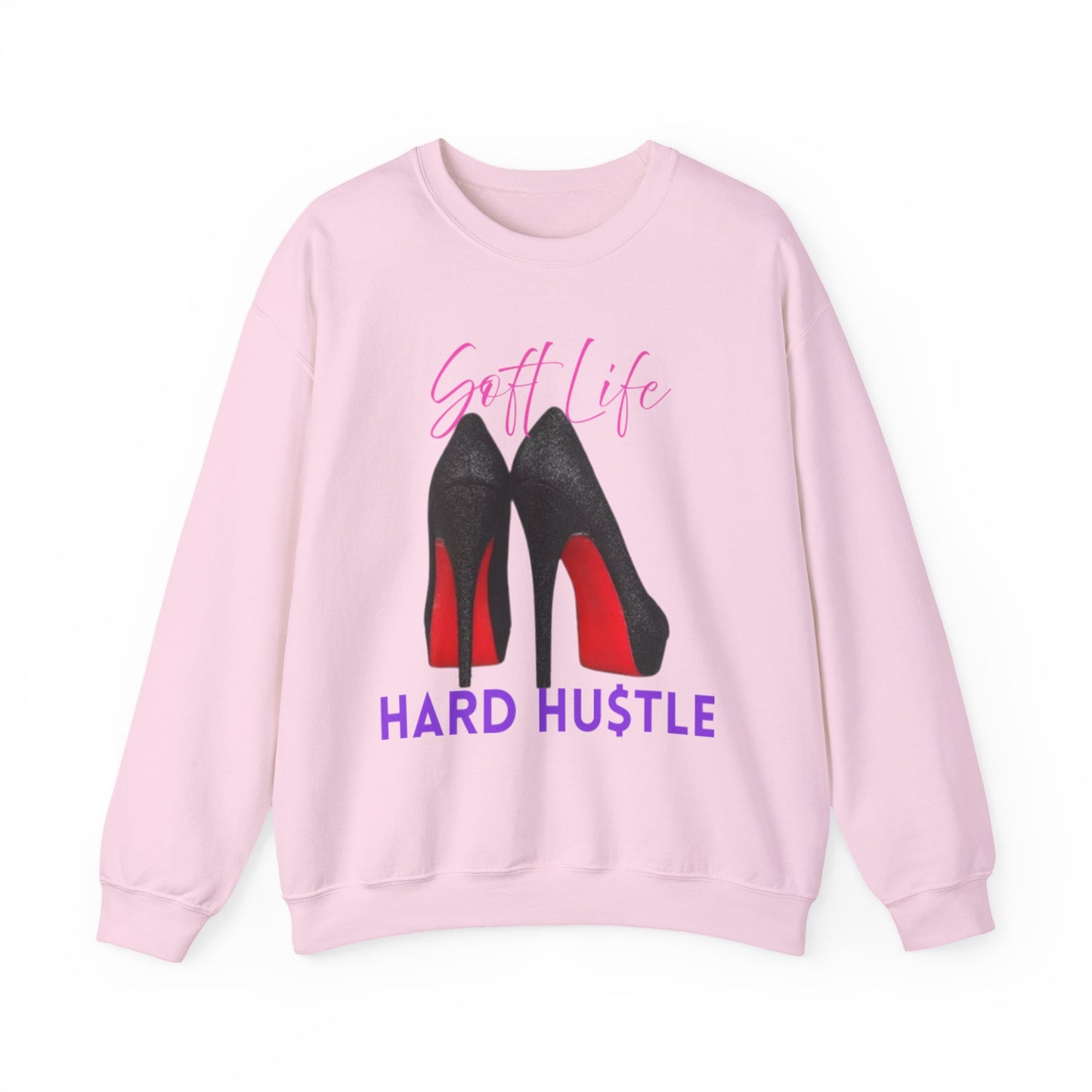 Soft Life Hustle Hard Sweatshirt, Chic Hustler Crewneck Sweatshirt - Soft Life, Hustle Vibes, Fashionable Gift for Entrepreneurs, Stylish Sweatshirt, Trendy Apparel, [...]