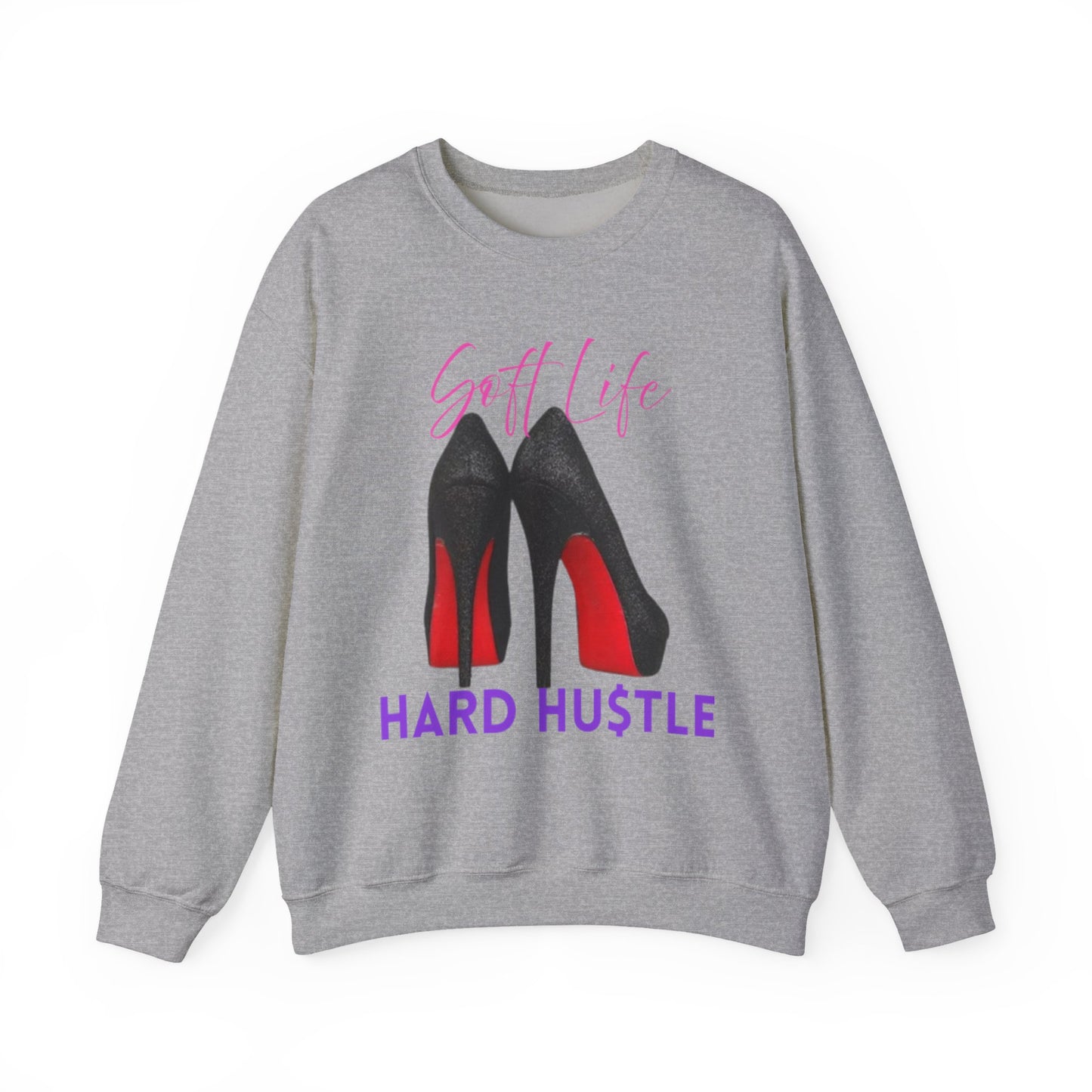 Soft Life Hustle Hard Sweatshirt, Chic Hustler Crewneck Sweatshirt - Soft Life, Hustle Vibes, Fashionable Gift for Entrepreneurs, Stylish Sweatshirt, Trendy Apparel, [...]