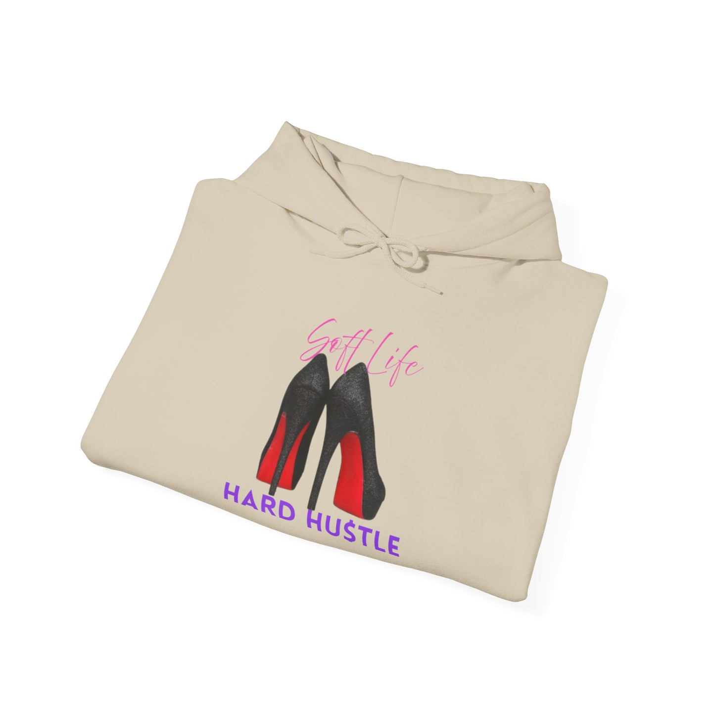 Soft Life Hustle Hard Hoodie, Unisex Heavy Blend Sweatshirt