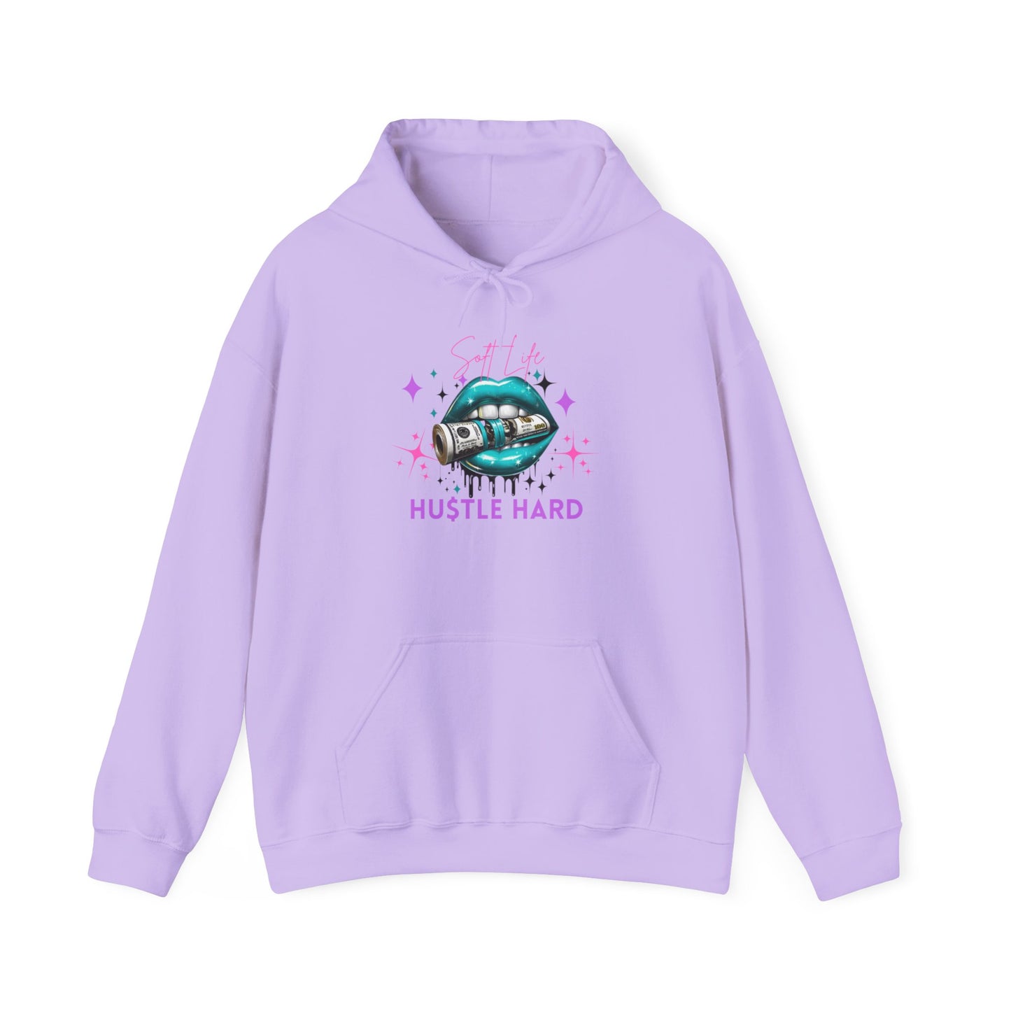 Hustle Hard Hoodie, Unisex Heavy Blend Sweatshirt, Motivational Apparel, Casual Streetwear, Gift for Entrepreneurs, Cozy Layering Piece