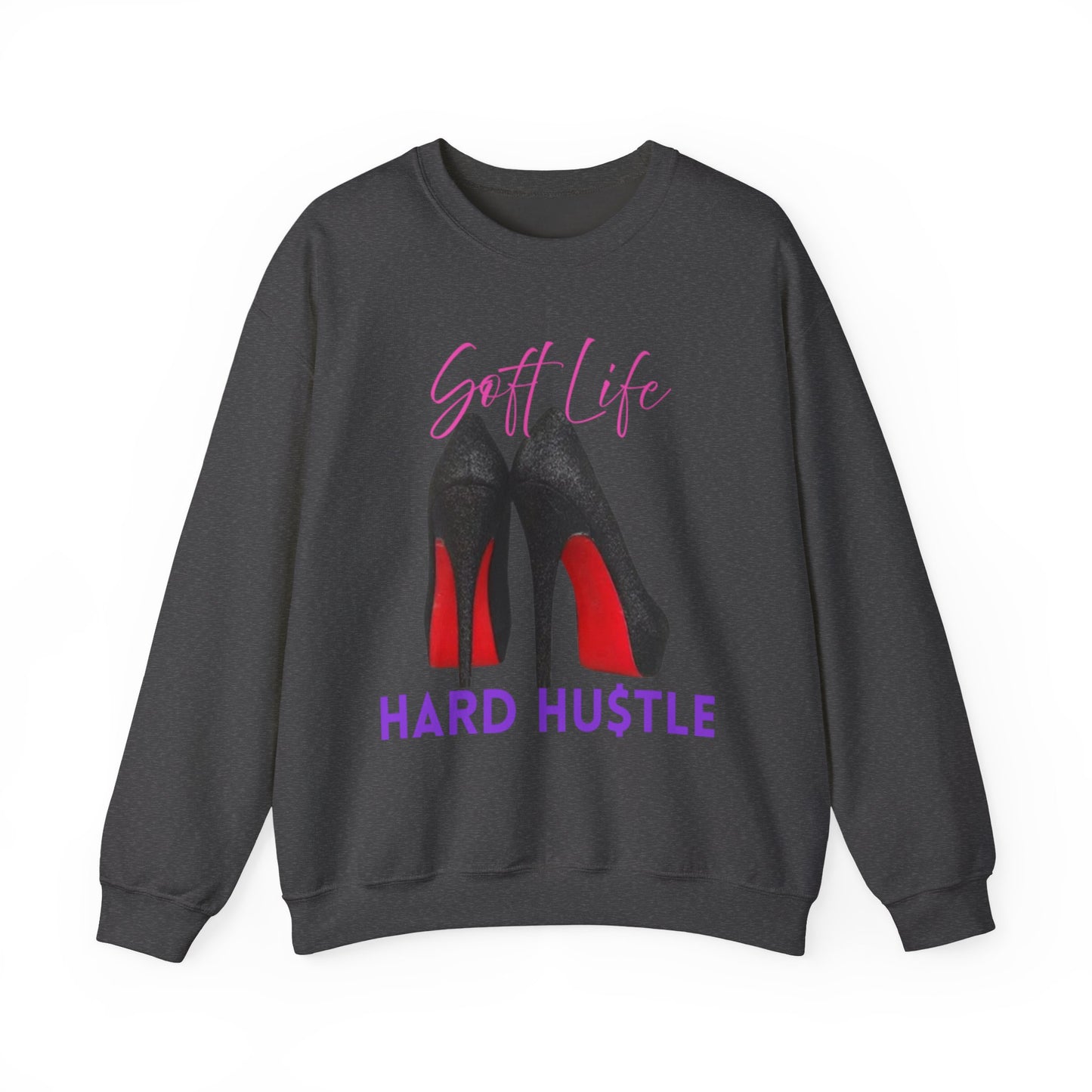 Soft Life Hustle Hard Sweatshirt, Chic Hustler Crewneck Sweatshirt - Soft Life, Hustle Vibes, Fashionable Gift for Entrepreneurs, Stylish Sweatshirt, Trendy Apparel, [...]