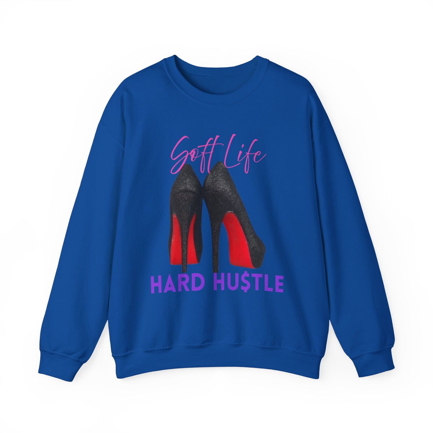 Soft Life Hustle Hard Sweatshirt, Chic Hustler Crewneck Sweatshirt - Soft Life, Hustle Vibes, Fashionable Gift for Entrepreneurs, Stylish Sweatshirt, Trendy Apparel, [...]