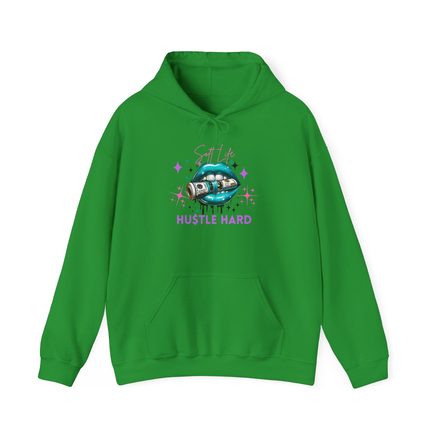 Hustle Hard Hoodie, Unisex Heavy Blend Sweatshirt, Motivational Apparel, Casual Streetwear, Gift for Entrepreneurs, Cozy Layering Piece