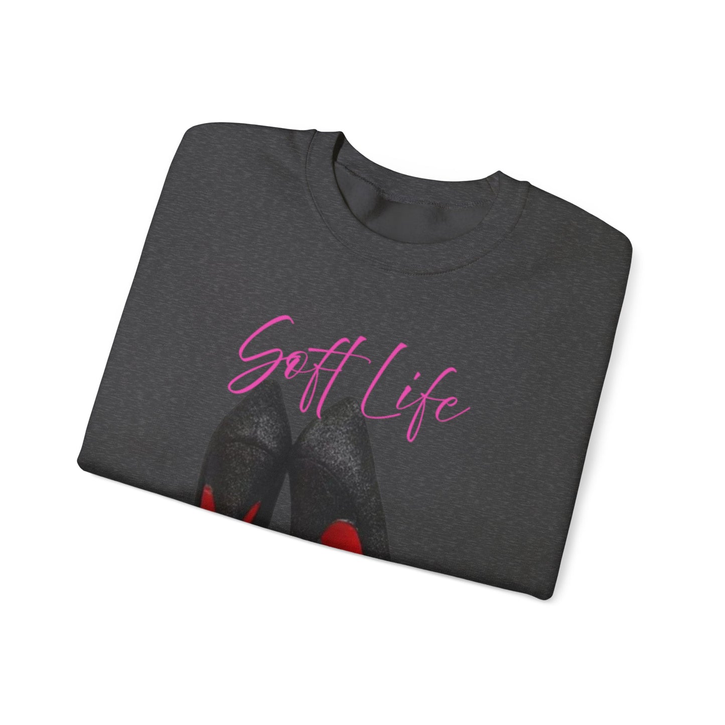 Soft Life Hustle Hard Sweatshirt, Chic Hustler Crewneck Sweatshirt - Soft Life, Hustle Vibes, Fashionable Gift for Entrepreneurs, Stylish Sweatshirt, Trendy Apparel, [...]