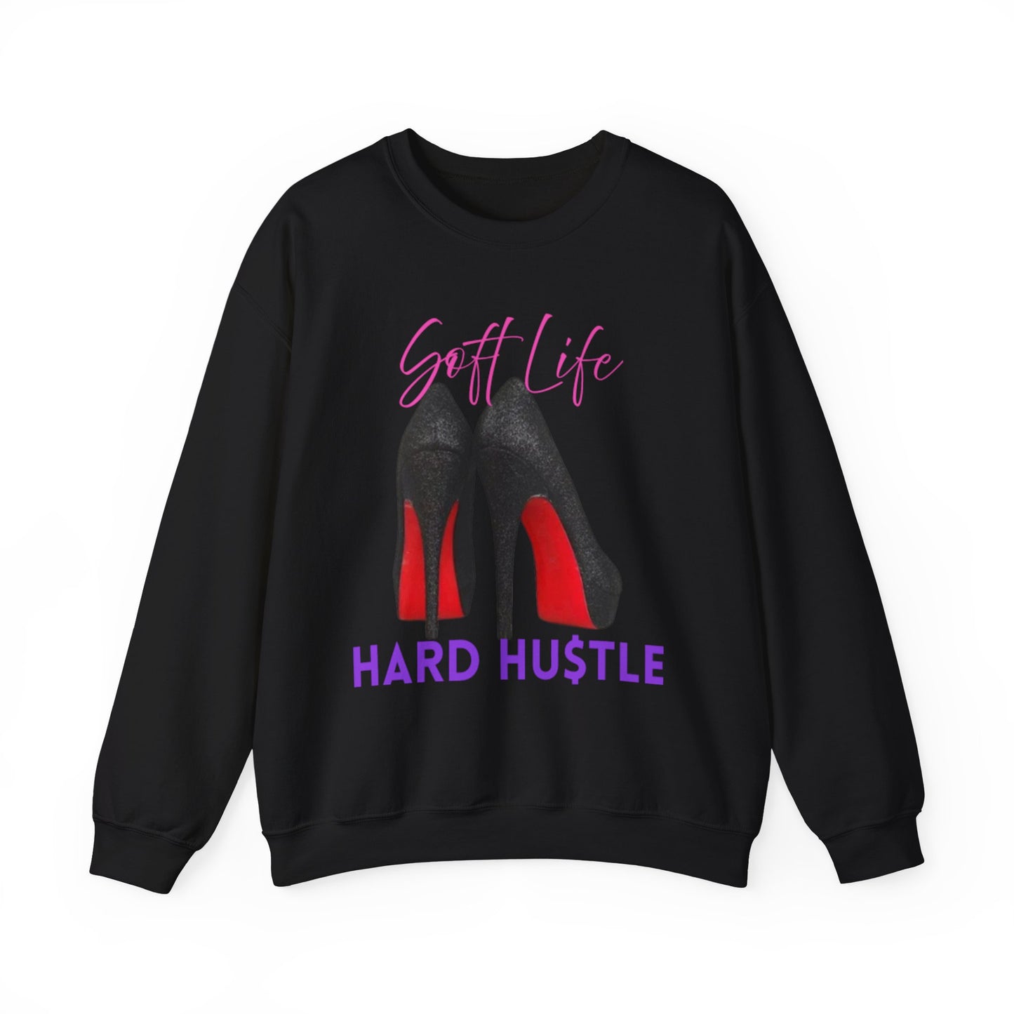 Soft Life Hustle Hard Sweatshirt, Chic Hustler Crewneck Sweatshirt - Soft Life, Hustle Vibes, Fashionable Gift for Entrepreneurs, Stylish Sweatshirt, Trendy Apparel, [...]