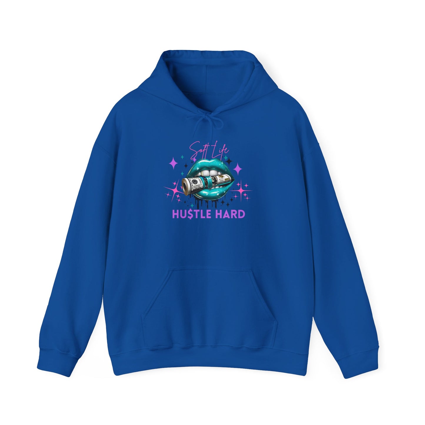 Hustle Hard Hoodie, Unisex Heavy Blend Sweatshirt, Motivational Apparel, Casual Streetwear, Gift for Entrepreneurs, Cozy Layering Piece