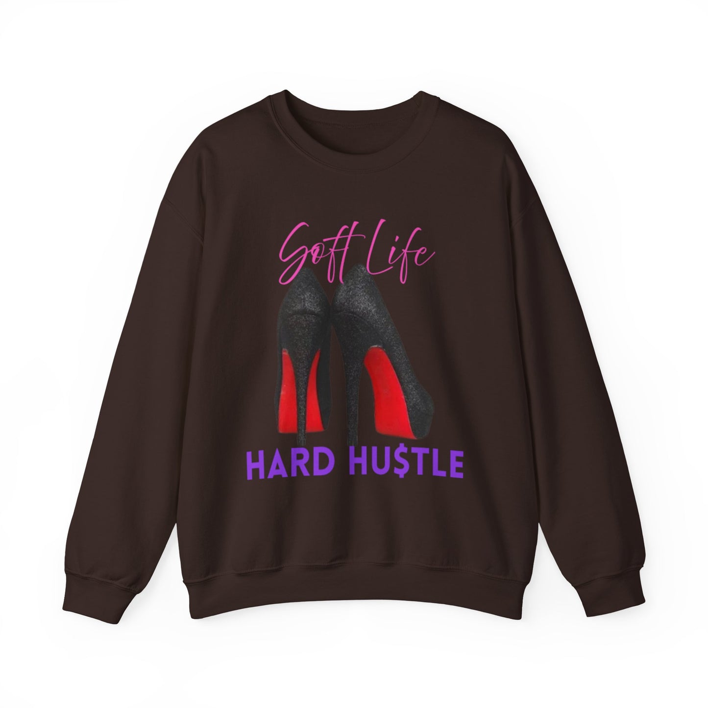 Soft Life Hustle Hard Sweatshirt, Chic Hustler Crewneck Sweatshirt - Soft Life, Hustle Vibes, Fashionable Gift for Entrepreneurs, Stylish Sweatshirt, Trendy Apparel, [...]