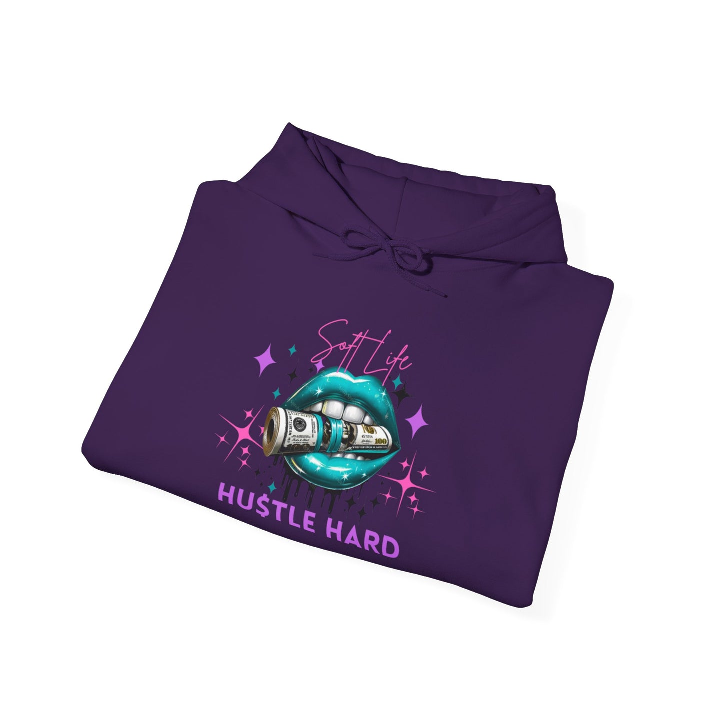Hustle Hard Hoodie, Unisex Heavy Blend Sweatshirt, Motivational Apparel, Casual Streetwear, Gift for Entrepreneurs, Cozy Layering Piece