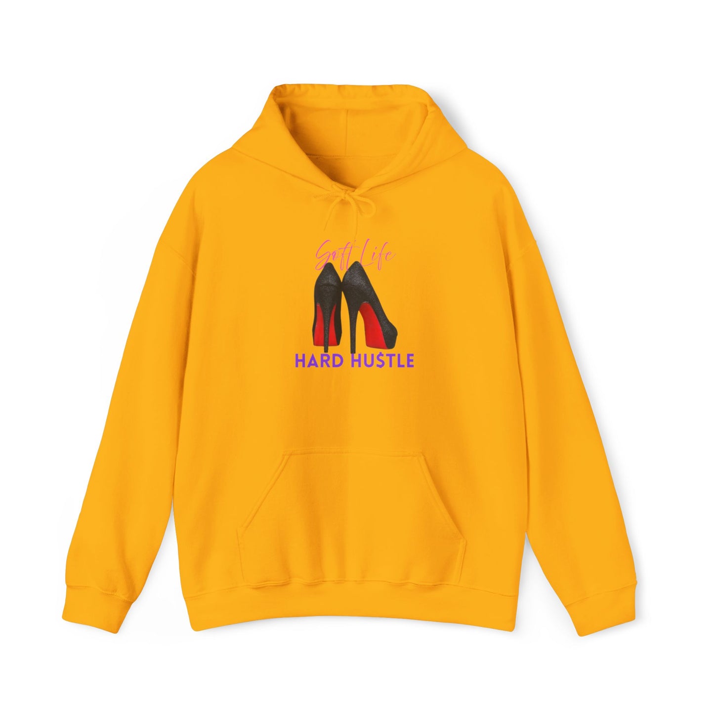 Soft Life Hustle Hard Hoodie, Unisex Heavy Blend Sweatshirt