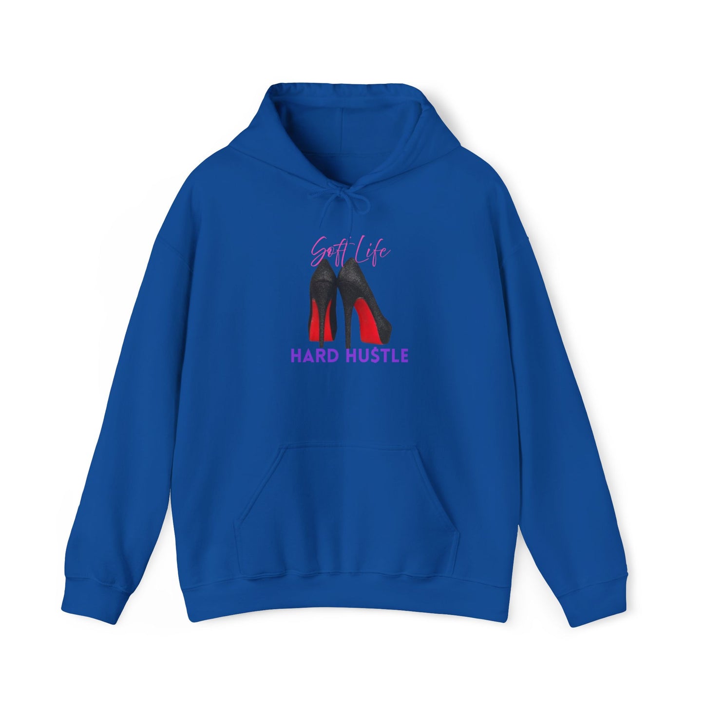 Soft Life Hustle Hard Hoodie, Unisex Heavy Blend Sweatshirt