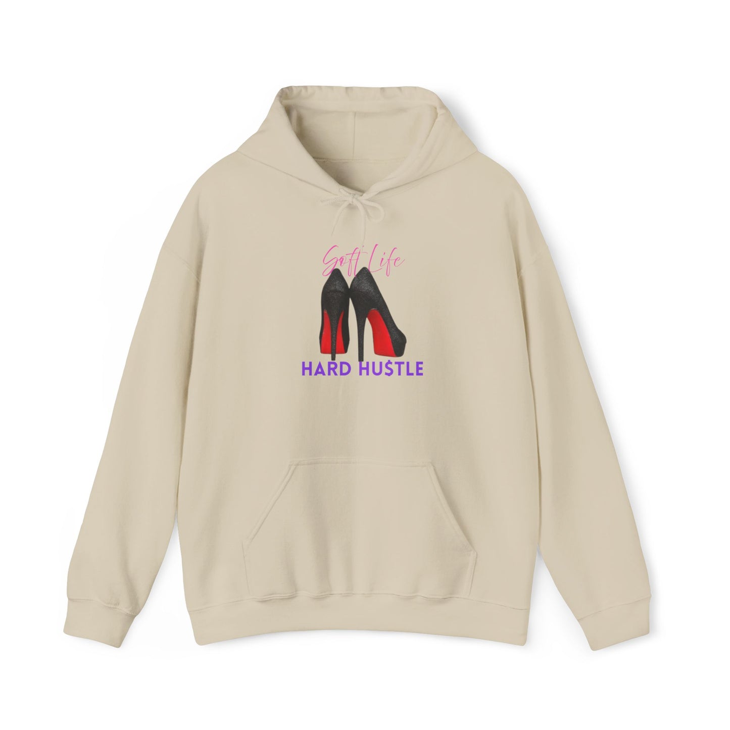 Soft Life Hustle Hard Hoodie, Unisex Heavy Blend Sweatshirt