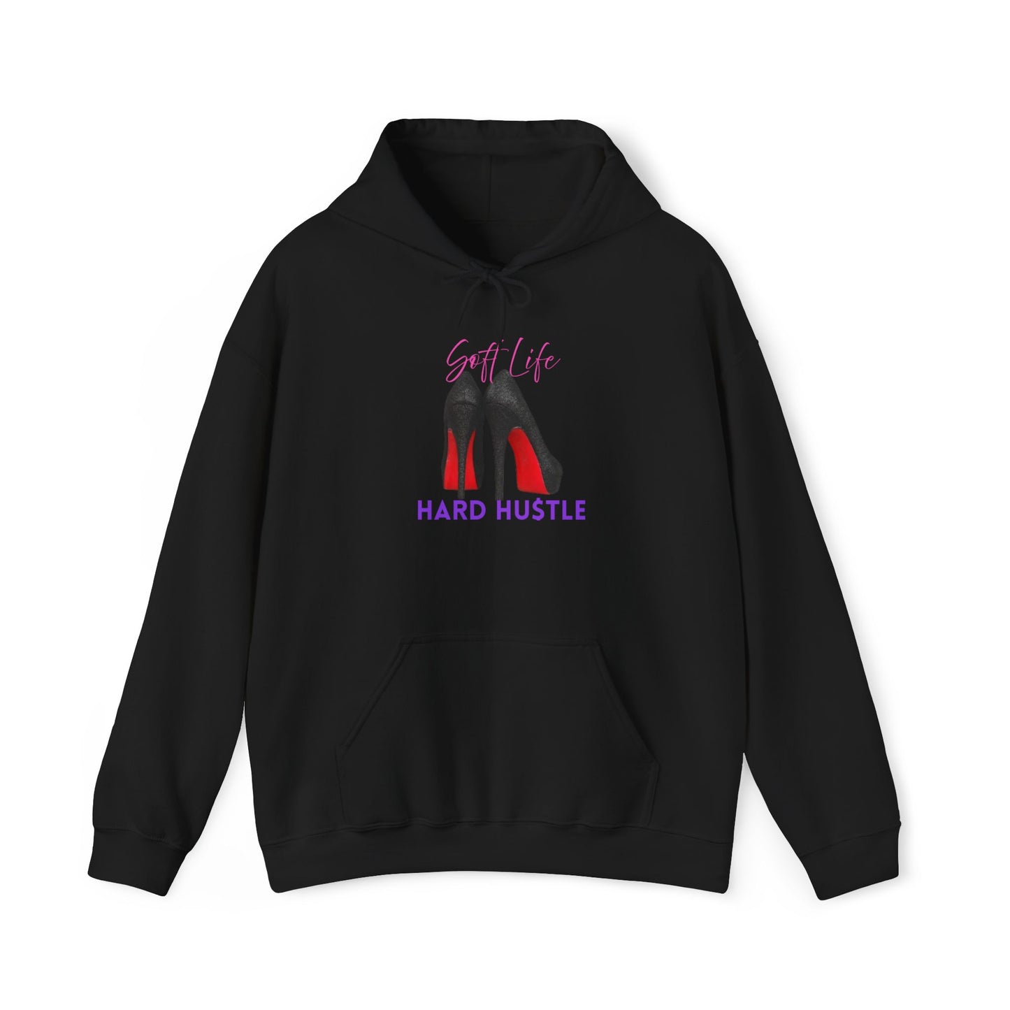 Soft Life Hustle Hard Hoodie, Unisex Heavy Blend Sweatshirt